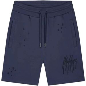 Malelions, Korte broeken, Heren, Blauw, XL, Painter shorts donkerblauw