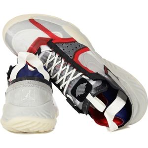 Jordan, Schoenen, Heren, Veelkleurig, 36 1/2 EU, Leer, Ademende lage sneaker met Jumpman-print