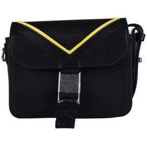 Givenchy, Stijlvolle Leren Messenger Tas Zwart, Heren, Maat:ONE Size