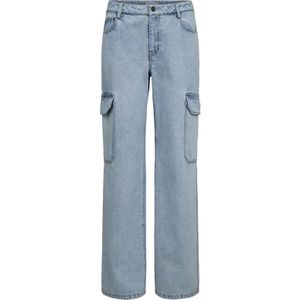 Designers Remix, Jeans, Dames, Blauw, W27, Cargo Stijl Zakken Jeans