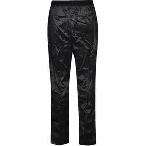 Tom Ford, Broeken, Heren, Zwart, M, Zwarte Zijdeblend Broek