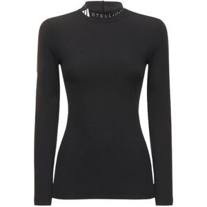 Adidas by Stella McCartney, T-Shirts Zwart, Dames, Maat:S