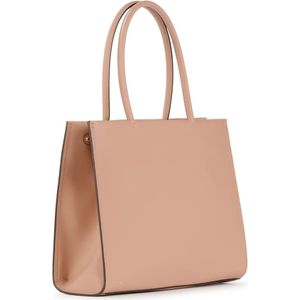 Tory Burch, Tassen, Dames, Beige, ONE Size, Leer, Ella Small Vegan Leren Tote Beige