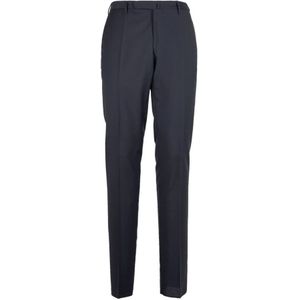 Incotex, Wollen Broek Blauw, Heren, Maat:M