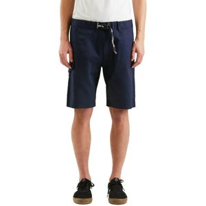 RefrigiWear, Korte broeken, Heren, Blauw, W29, Katoen, Blauwe Katoenen Elastische Taille Bermuda Shorts