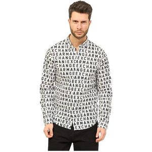 Armani Exchange, Blouses Shirts Wit, Heren, Maat:L