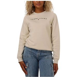 Tommy Jeans Sweater met Logo Ecru