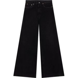 MM6 Maison Margiela, Jeans, Heren, Zwart, W32, Zwarte Flared Oversized Jeans