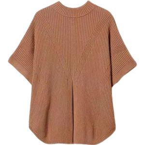 Twinset, Truien, Dames, Bruin, L, Polyester, Gebreide Poncho Stijl Jas