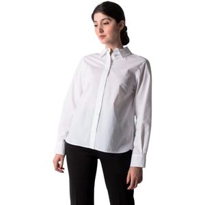 Drykorn, Blouses & Shirts, Dames, Wit, L, Sanah Witte Blouse - Maat 34