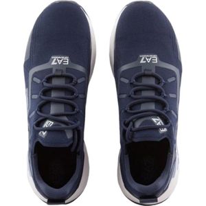 Emporio Armani Ea7, Schoenen, Heren, Blauw, 41 1/2 EU, Blauwe Casual Textiel Sneakers oor Heren