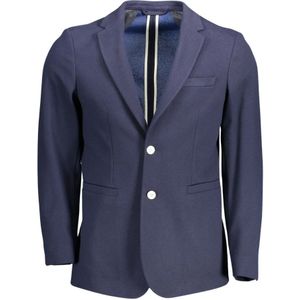 Gant, Jassen, Heren, Blauw, XL, Katoen, Elegante Blauwe Slim Fit Jas