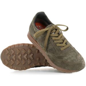 Alberto Fasciani, Schoenen, Heren, Groen, 40 EU, Suède, Groene Suède Kurk Zool Sneakers