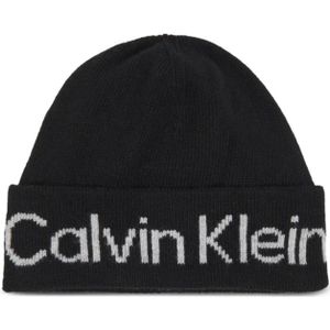Calvin Klein, Accessoires, Dames, Zwart, ONE Size, Stijlvolle Hoeden