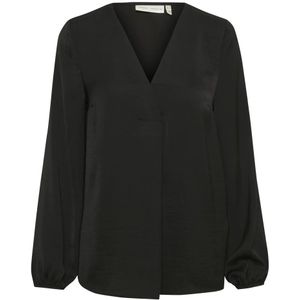 InWear, Blouses & Shirts, Dames, Zwart, XS, Regular Fit Lange Mouw Blouses en Overhemden