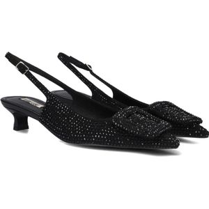 Bibi Lou, Schoenen, Dames, Zwart, 36 EU, Suède, Elegante Zwarte Slingbacks voor Vrouwen