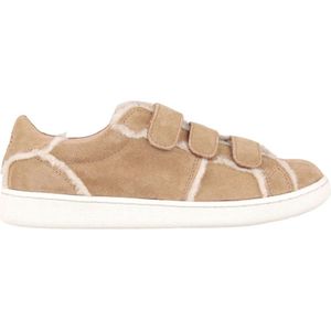 Ugg, Schoenen, Dames, Beige, 37 EU, Leer, Suede sneakers geïnspireerd door de jaren 90 met pluizige naden