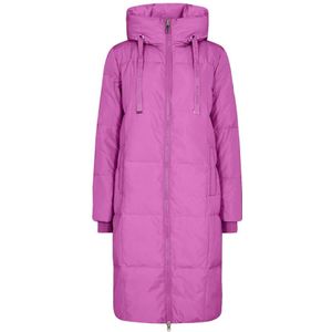 MOS Mosh, Jassen, Dames, Paars, L, Polyester, Dames Winter Donsjas - Mmnova Square, Vivid Viola