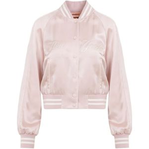 Ralph Lauren, Jassen, Dames, Roze, S, Satijn, Blush Pink Bomber Jacket