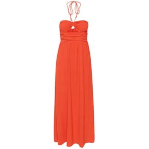 Gestuz, Kleedjes, Dames, Rood, M, Cherry Tomato Maxi Jurk