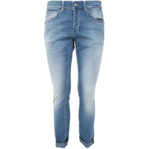 Dondup, Slim Fit Jeans Blauw, Heren, Maat:W35