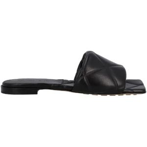 Bottega Veneta Vintage, Pre-owned, Dames, Zwart, 37 EU, Pre-owned Leather sandals