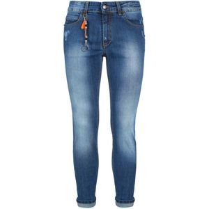 YES Zee, Jeans, Heren, Blauw, W40, Denim, Heren Slim Fit Denim Jeans