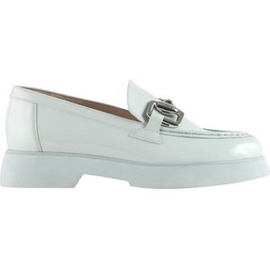 Högl, Schoenen, Dames, Blauw, 40 EU, Blauwe Patent Leren Loafers