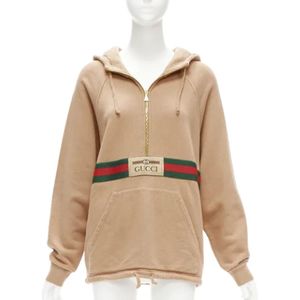 Gucci Vintage, Pre-owned, Dames, Beige, S, Katoen, Pre-owned Cotton tops