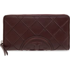 Tory Burch, Accessoires, Dames, Rood, ONE Size, Leer, ‘Fleming Soft’ portemonnee
