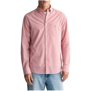 Gant, Blouses Shirts Roze, Heren, Maat:M