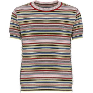 Maison Margiela, Tops, Heren, Veelkleurig, S, Katoen, Multicolor Katoenen T-shirt voor Heren
