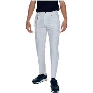 Antony Morato, Jeans, Heren, Wit, 2Xl, Katoen, Heren Regular Fit Katoenen Broek Lente/Zomer Collectie