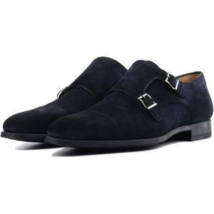 Magnanni, Schoenen, Heren, Blauw, 46 EU, Suède, Gespschoenen