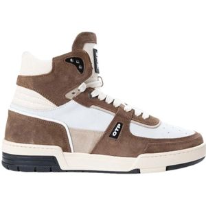 Off The Pitch, Off The Pitch Basketta Hi Glass Sneakers Bruin/Wit Wit, Heren, Maat:39 EU