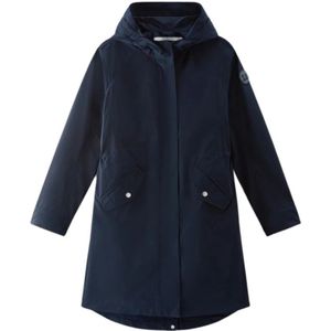 Woolrich, Parkas Blauw, Dames, Maat:L