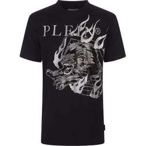 Philipp Plein, T-Shirts Zwart, Heren, Maat:M