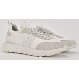 Karl Lagerfeld, Schoenen, Heren, Veelkleurig, 42 EU, Polyester, Witte Sneakers Regular Fit