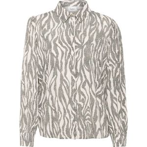 Saint Tropez, Blouses & Shirts, Dames, Veelkleurig, 2Xl, Zwart Zebra Grafische Blouse