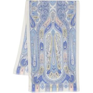 Etro, Winter Sjaals, Gezellige Collectie Blauw, Dames, Maat:ONE Size