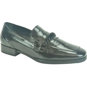 Gabor, Zwarte Lace Moccasin +Gar. Plat Zwart, Dames, Maat:38 1/2 EU