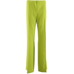 Pinko, Broeken, Dames, Groen, L, Polyester, Groene Pantalon voor Vrouwen