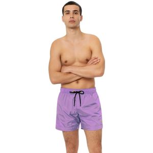 4Giveness, Badkleding, Heren, Paars, XL, Elastische taille zwemshorts in levendige kleuren