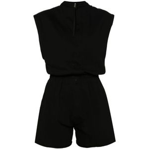 Rick Owens, Zwarte Jurk van Biologisch Katoenen Jersey Zwart, Dames, Maat:M