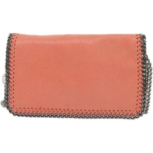 Stella McCartney Pre-owned, Pre-owned, Dames, Oranje, ONE Size, Suède, Pre-owned Suede clutches