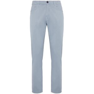 Boggi Milano, Jeans, Heren, Blauw, W38, Katoen, Stretch katoenen/Tencel jeans