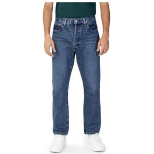 Levi's, Blauwe Jeans met Ritssluiting en Knoopsluiting Blauw, Heren, Maat:W26 L28