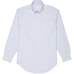 Brooks Brothers, Overhemden, Heren, Blauw, L, Katoen, Overhemd