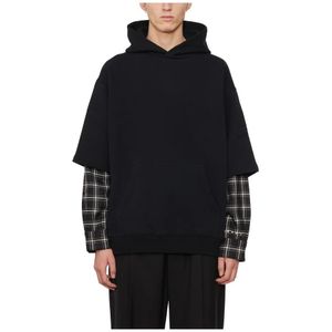 Marni, Sweatshirts & Hoodies, Heren, Zwart, S, Dubbel gevoerde hoodie