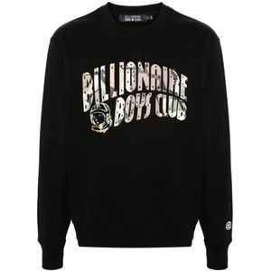 Billionaire Boys Club, Sweatshirts & Hoodies, Heren, Zwart, L, Katoen, Arch Logo Crewneck Sweatshirt